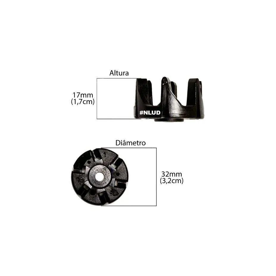 Kit c 10 Un. - Arraste Acoplador do Copo Liquidificador Mondial L99 L850 L900 L1000 L1100 L1200 - Imagem 3