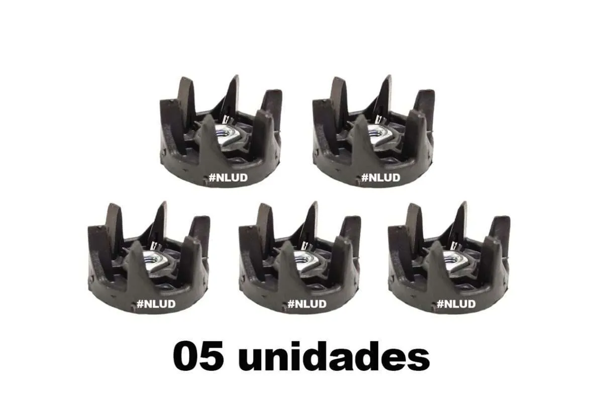 Kit c 5 Pçs. - Arraste Acoplador do Copo Liquidificador Mondial L99 L850 L900 L1000 L1100 L1200 - Imagem 2