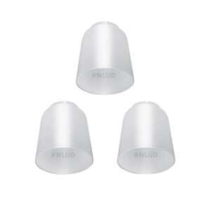 Kit c 3 Un. - Tulipa Plástica Lisa para Lustre e Ventilador de Teto Universal