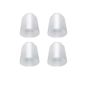 Kit c/ 4 Un. - Tulipa Plástica Lisa para Lustre e Ventilador de Teto Universal