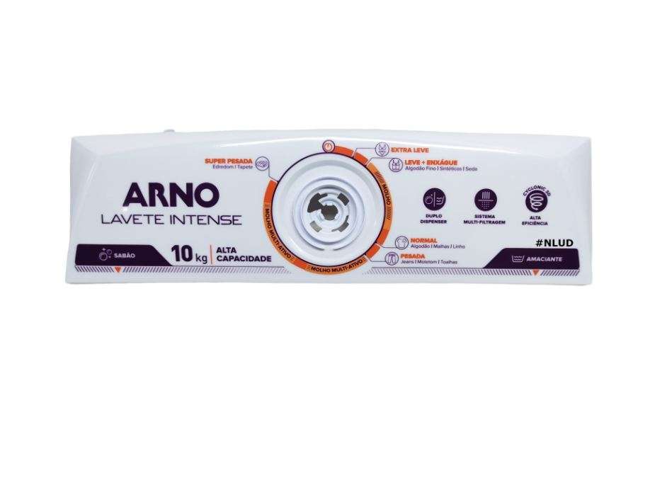 Painel Original p/ Maquina de Lavar Tanquinho Arno Lavete ML08 / ML60 / ML80 / ML90 / ML95 Branco 1 Painel Original p/ Maquina de Lavar Tanquinho Arno Lavete ML08 / ML60 / ML80 / ML90 / ML95 Branco