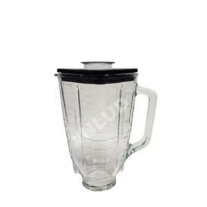 Copo de Vidro Quadrado Liquidificador Oster c Tampa Preta - 6844 7806 7827 7881 7890 Original