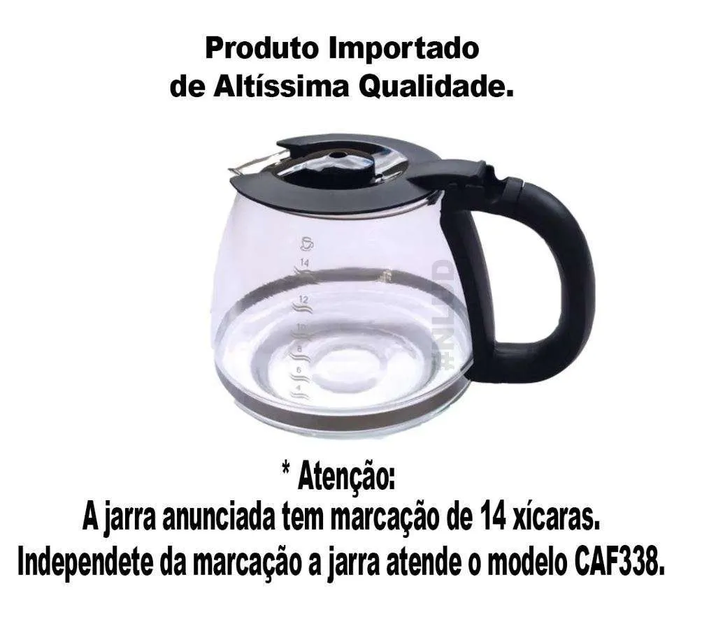 Jarra para Cafeteira Cadence Desperta CAF338 Preta Original - Imagem 2