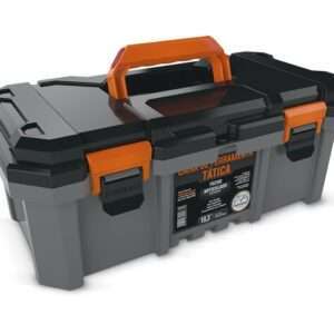 Caixa de Ferramentas Maleta Tática Fecho Articulado Grande Cinza