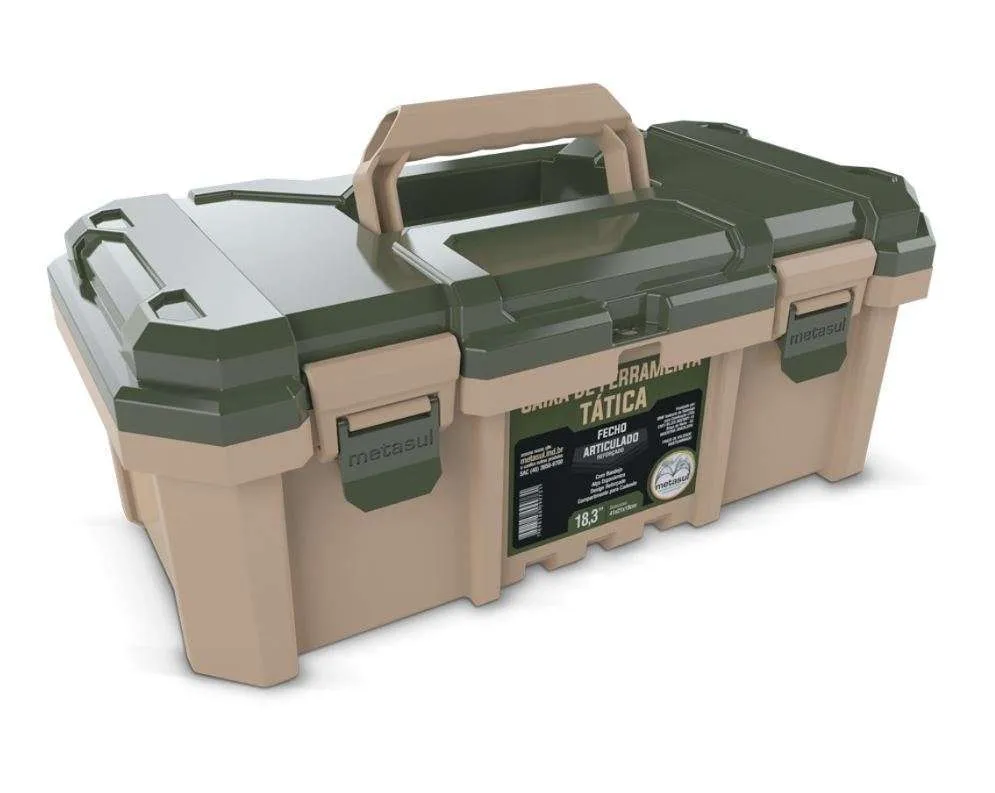 Caixa de Ferramentas Maleta Tática Fecho Articulado Grande Camper