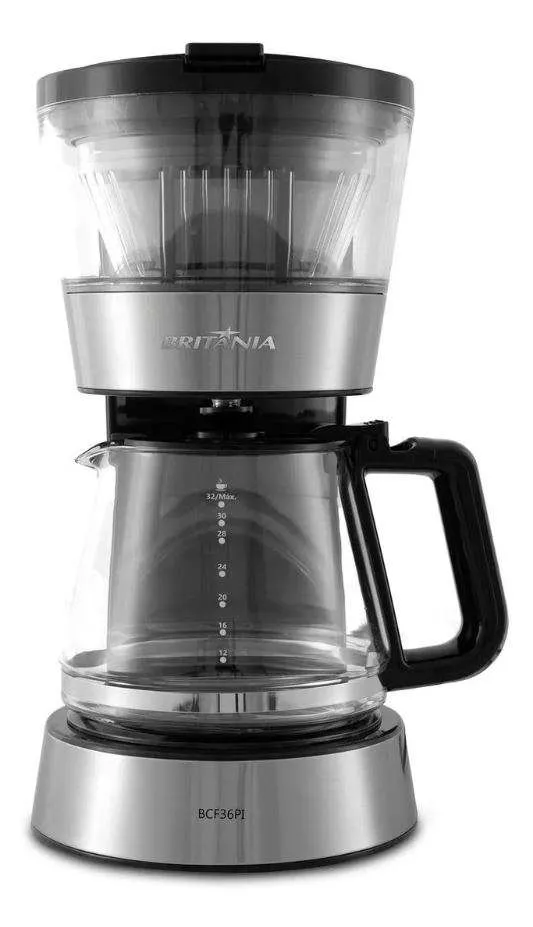 Filtro Permanente Cafeteira Elétrica Britânia BCF36PI 32 Cafés Preta Original - Imagem 4