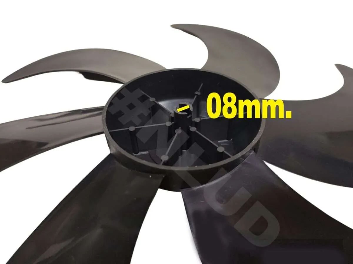 Hélice Compatível Ventilador Mondial NV45 NV75 NV06 VT40 VT41 VT42 40cm Preta com Calota - Imagem 4