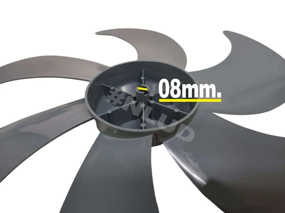 Hélice Compatível Ventilador Mondial NV45 NV75 NV06 VT40 VT41 VT42 40cm Cinza - Imagem 3