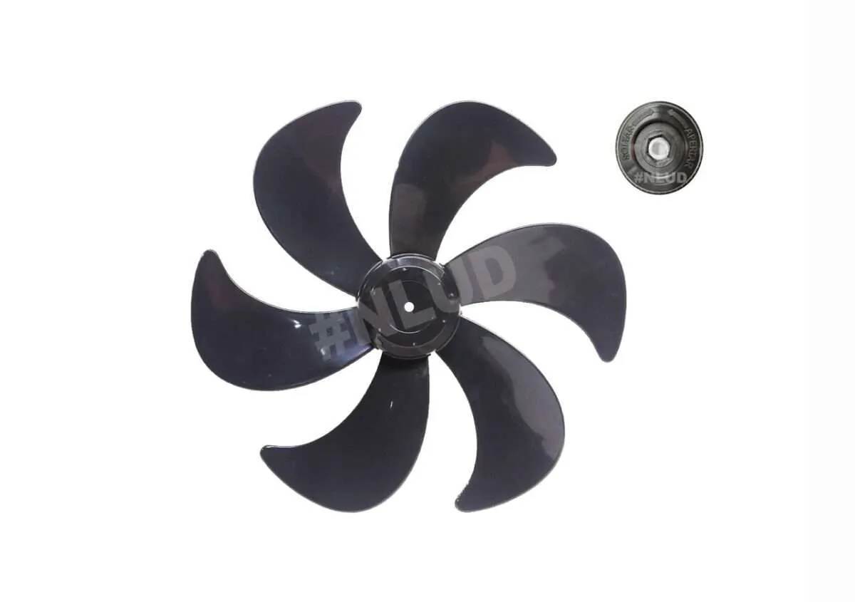 Hélice Compatível Ventilador Mondial NV45 NV75 NV06 VT40 VT41 VT42 40cm Preta com Calota