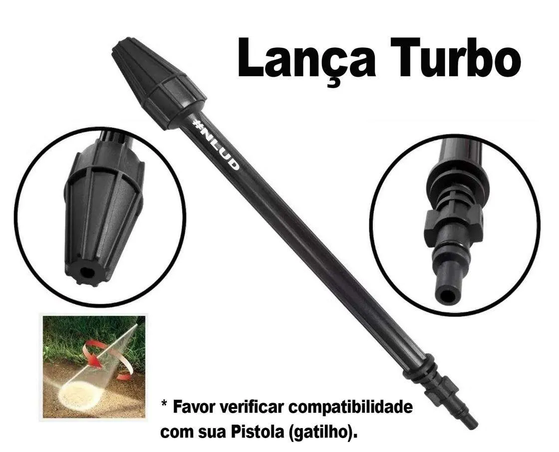 Lança Tubeira Lavadora de Alta Pressão Turbo Electrolux Lavor Tekna Wap - Imagem 4