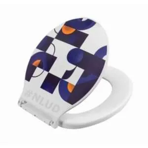 Assento p/ Vaso Sanitário Oval Plus Astra Branco Decorado