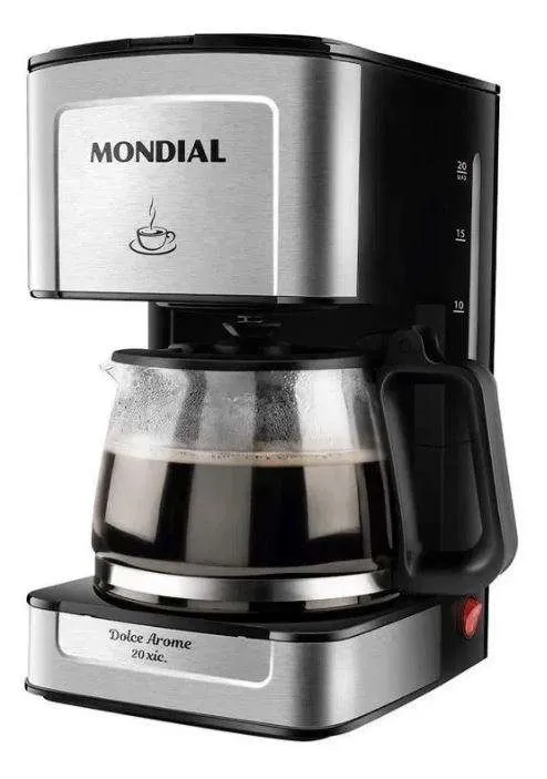 Jarra Cafeteira Mondial Dolce Arome 20 Xícaras C-43-20X-SI Preta - Versão 2 3 Jarra Cafeteira Mondial Dolce Arome 20 Xícaras C-43-20X-SI Preta - Versão 2 - Imagem 3