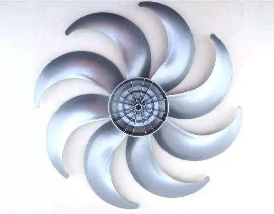Hélice compatível Ventilador Ventisol Stell Turbo 8 pás Eixo Redondo 08mm Cinza - Imagem 2