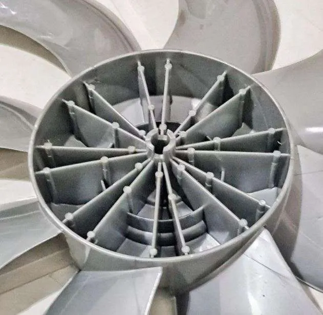 Hélice compatível Ventilador Ventisol Stell Turbo 8 pás Eixo Redondo 08mm Cinza - Imagem 3