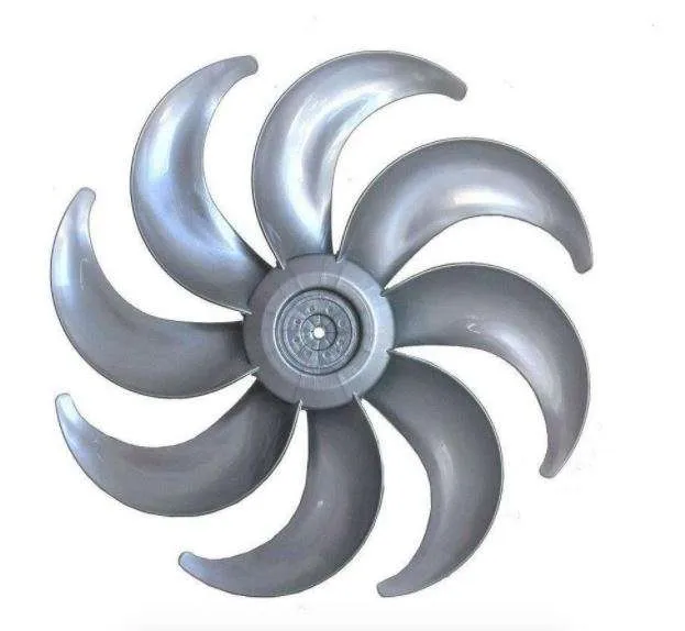 Hélice compatível Ventilador Ventisol Stell Turbo 8 pás Eixo Redondo 08mm Cinza