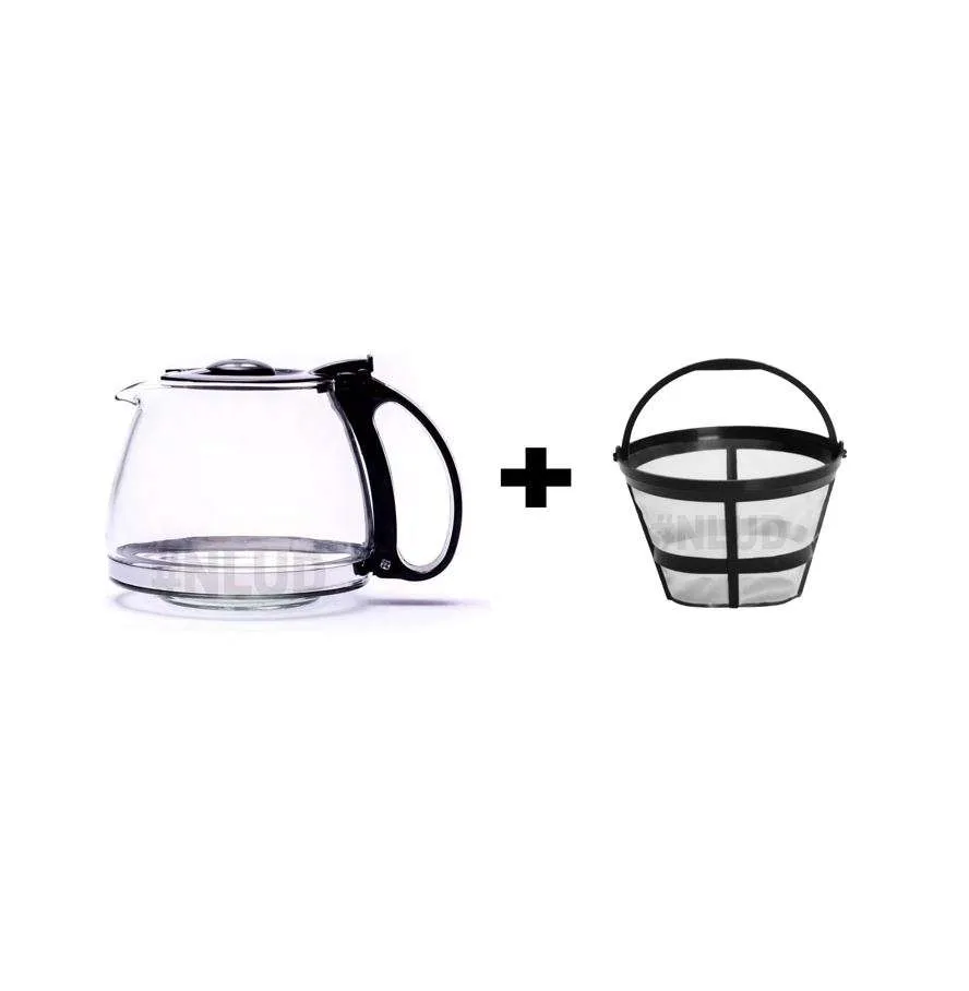 Jarra e Filtro Cafeteira Mondial Dolce Arome 18 Xícaras C30 Preta