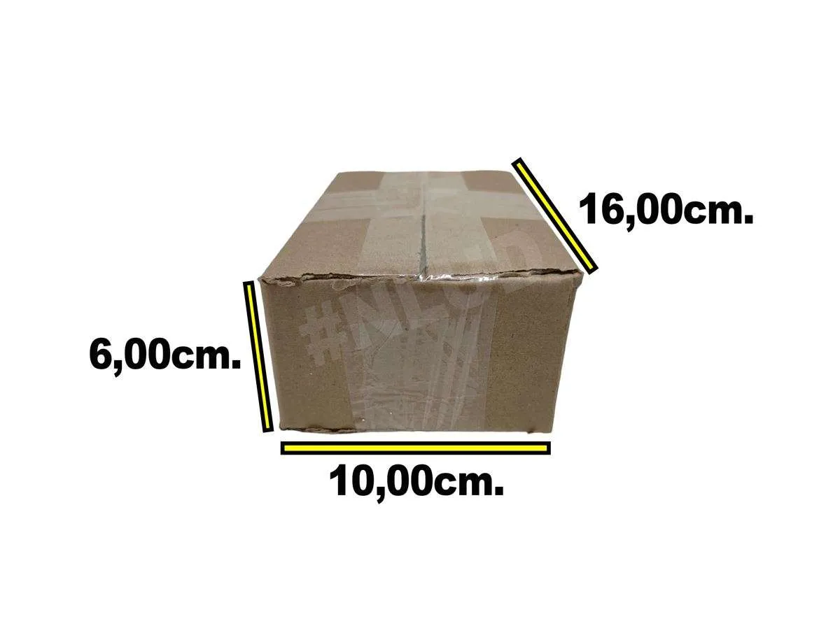 10 Unidades Caixa de Papelão Duplex 16x10x06  Envios  Correios  Sedex  e-commerce - Imagem 2