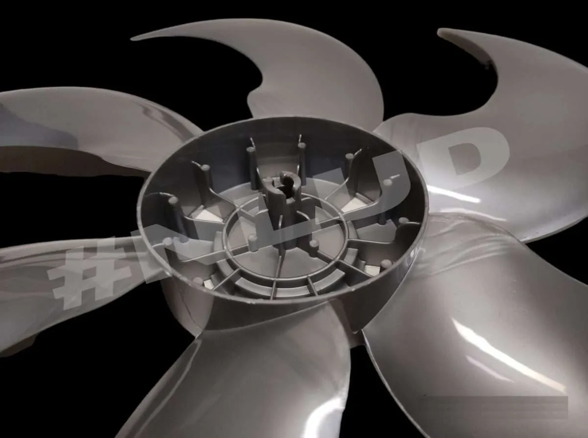 Hélice Compatível Ventilador Multilaser VL401 VL402 VL403 VL404 40cm 6 Pás Cinza - Imagem 3