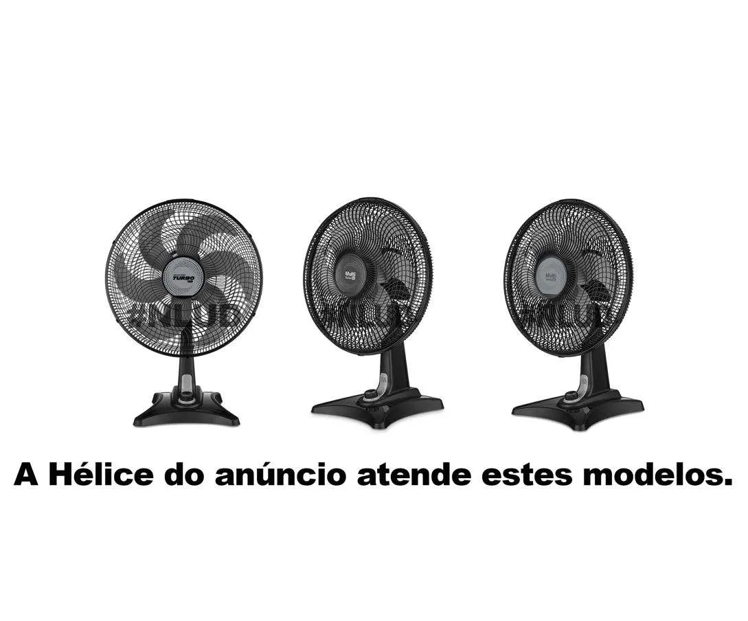 Hélice Compatível Ventilador Multilaser VL401 VL402 VL403 VL404 40cm 6 Pás Cinza - Imagem 6