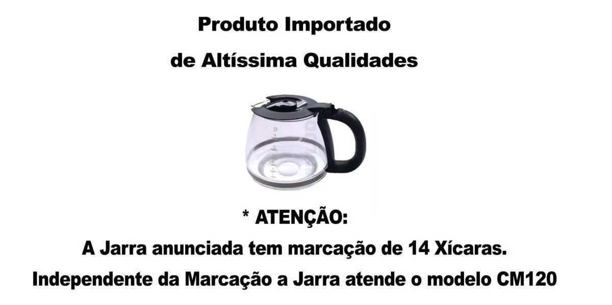 Jarra Importada Cafeteira Black + Decker CM120 12 Cafés Preta - Imagem 2