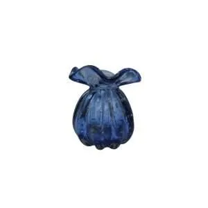 Vaso Decorativo Murano Trouxinha Media Azul Marinho