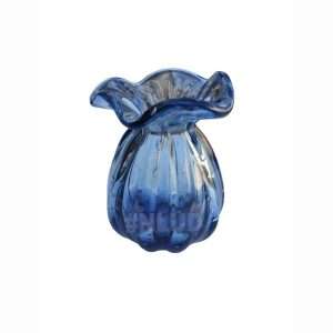 Vaso Decorativo Murano Trouxinha Grande Azul Marinho