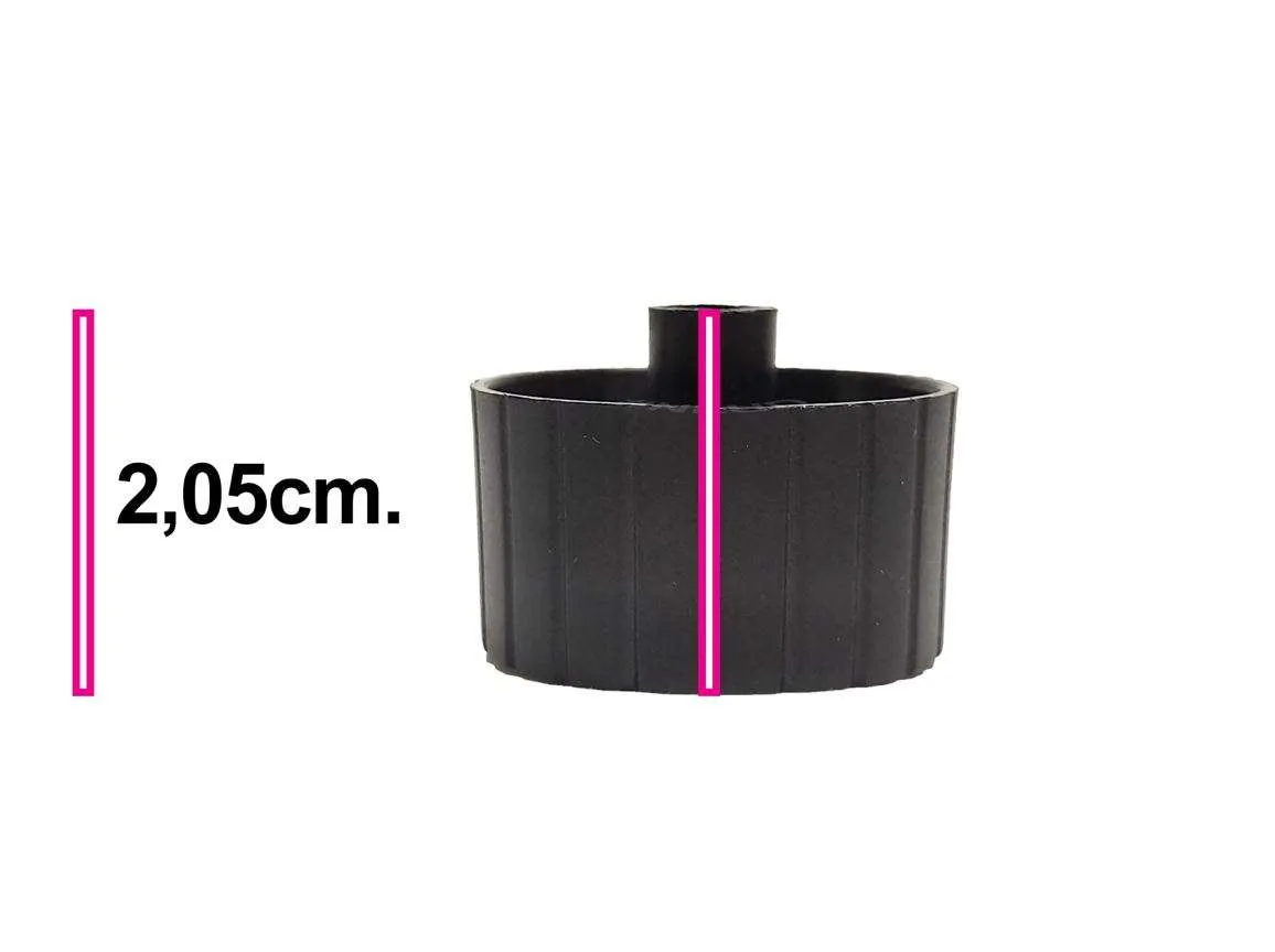 Botão Knob Timer Temporizador Forno Elétrico Philco Eixo Meia Lua - Imagem 3