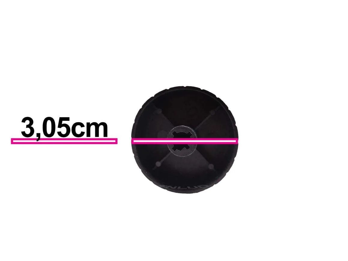 Botão Knob Timer Temporizador Forno Elétrico Philco Eixo Meia Lua - Imagem 4