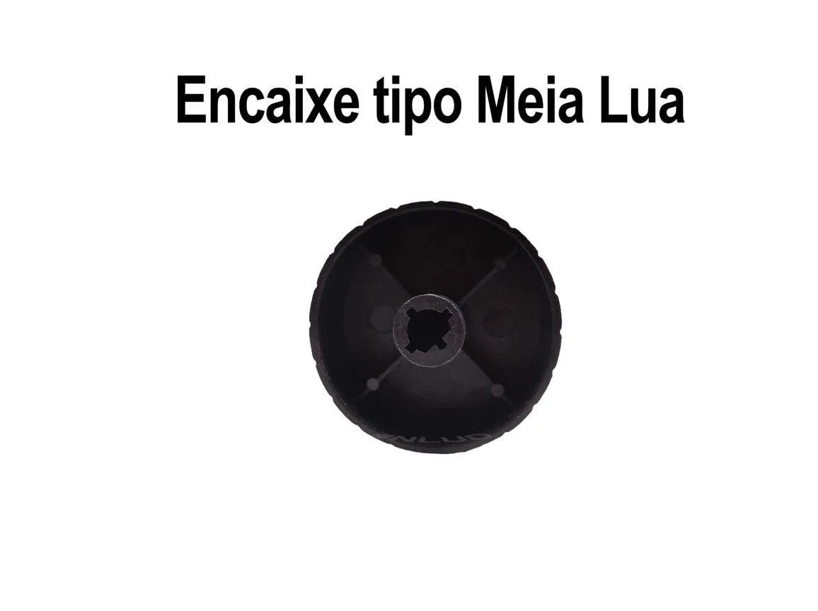 Botão Knob Timer Temporizador Forno Elétrico Philco Eixo Meia Lua - Imagem 2