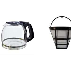 Jarra compatível e Filtro Permanente Cafeteira Electrolux ECM30 38 Xícaras Preta