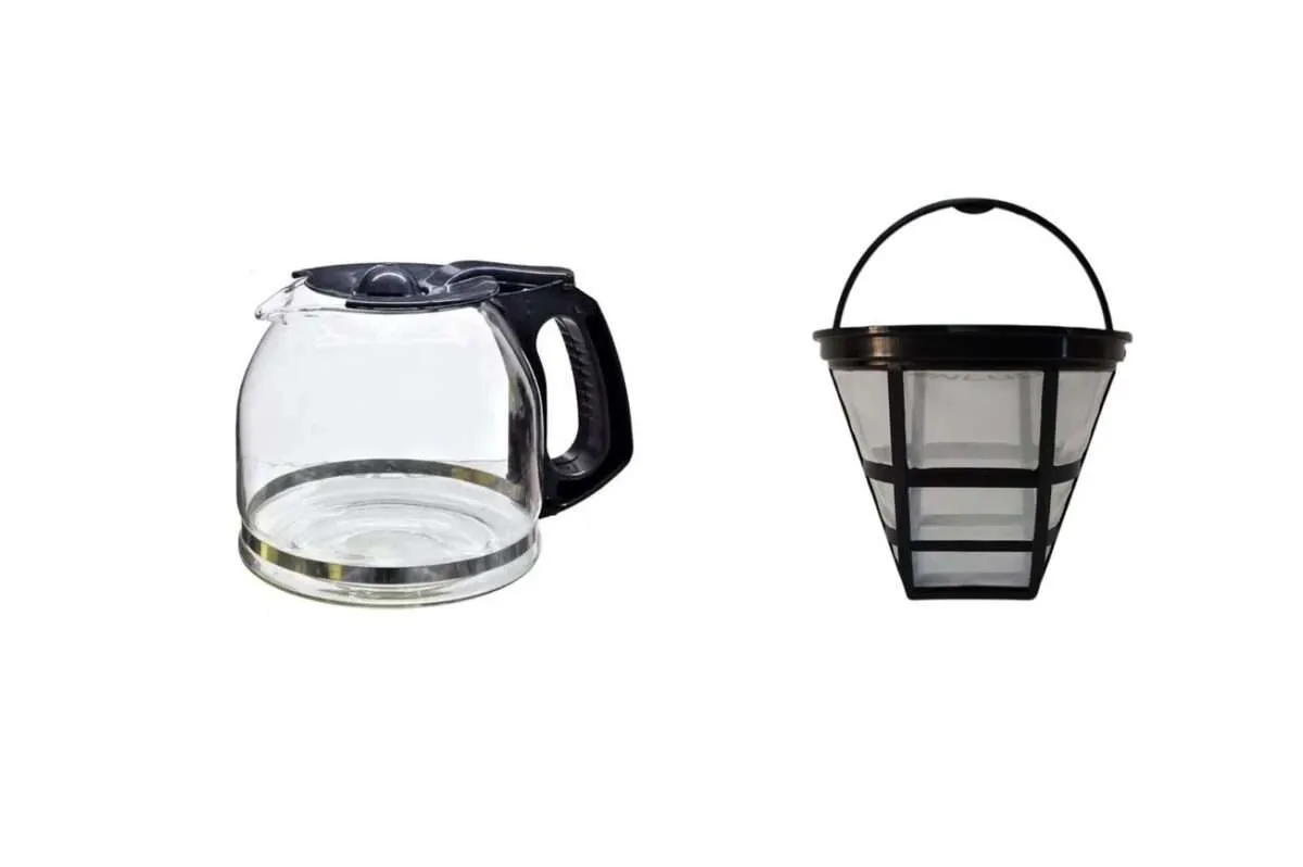 Jarra compatível e Filtro Permanente Cafeteira Electrolux ECM30 38 Xícaras Preta