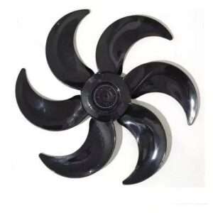 Hélice compatível Ventilador Ventisol Stell Turbo 6 pás Eixo Redondo 08mm Preta