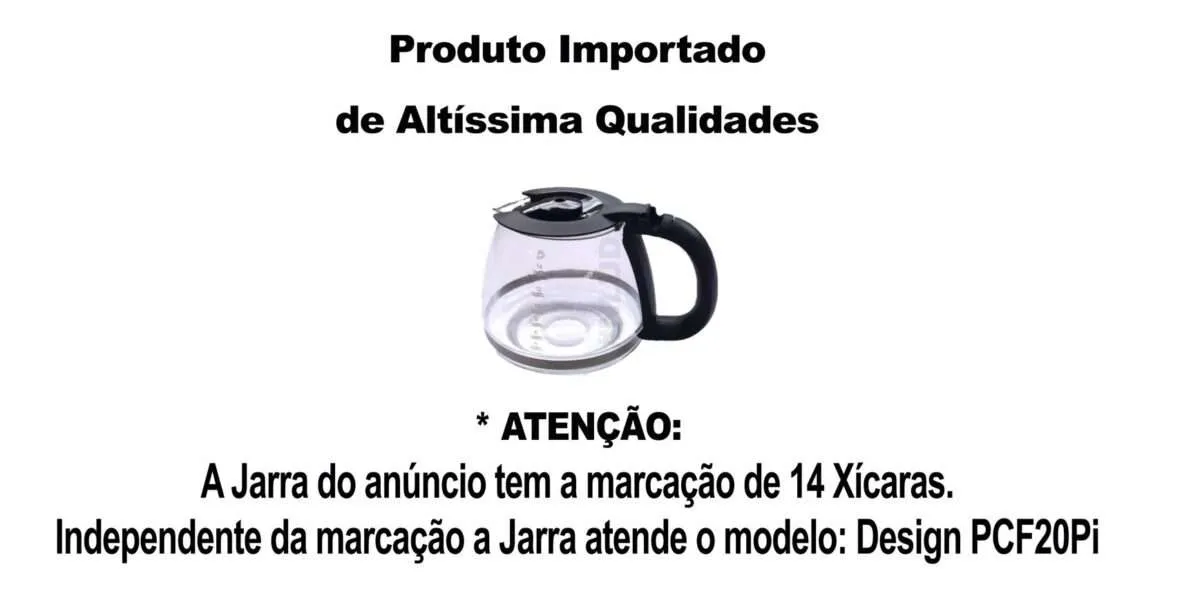 Jarra Importada Cafeteira Cafeteira Philco Design PCF20Pi Preta - Imagem 2