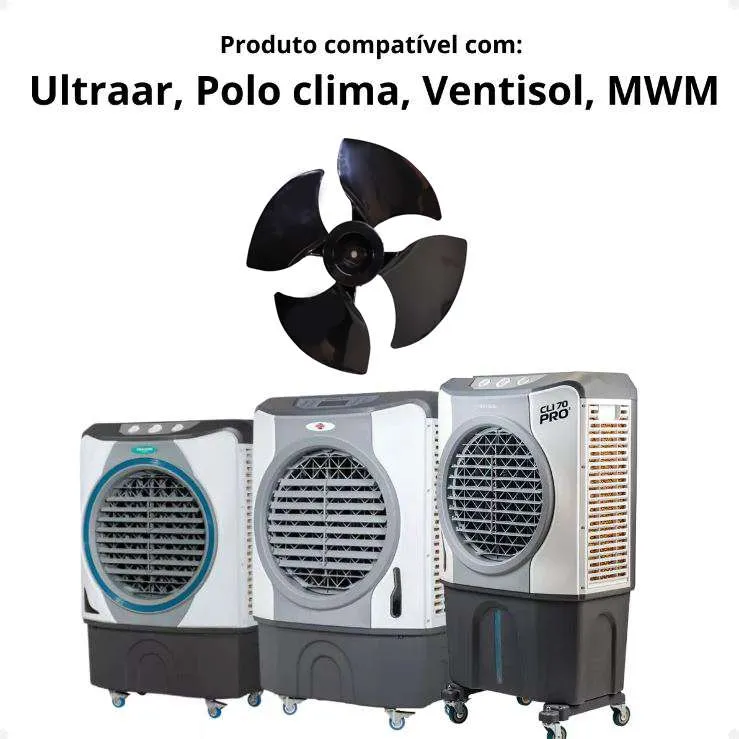 Hélice compatível Climatizador Ventisol  Polo Clima  Ultra Ar  MWM  EOS  Original Tech - Imagem 3