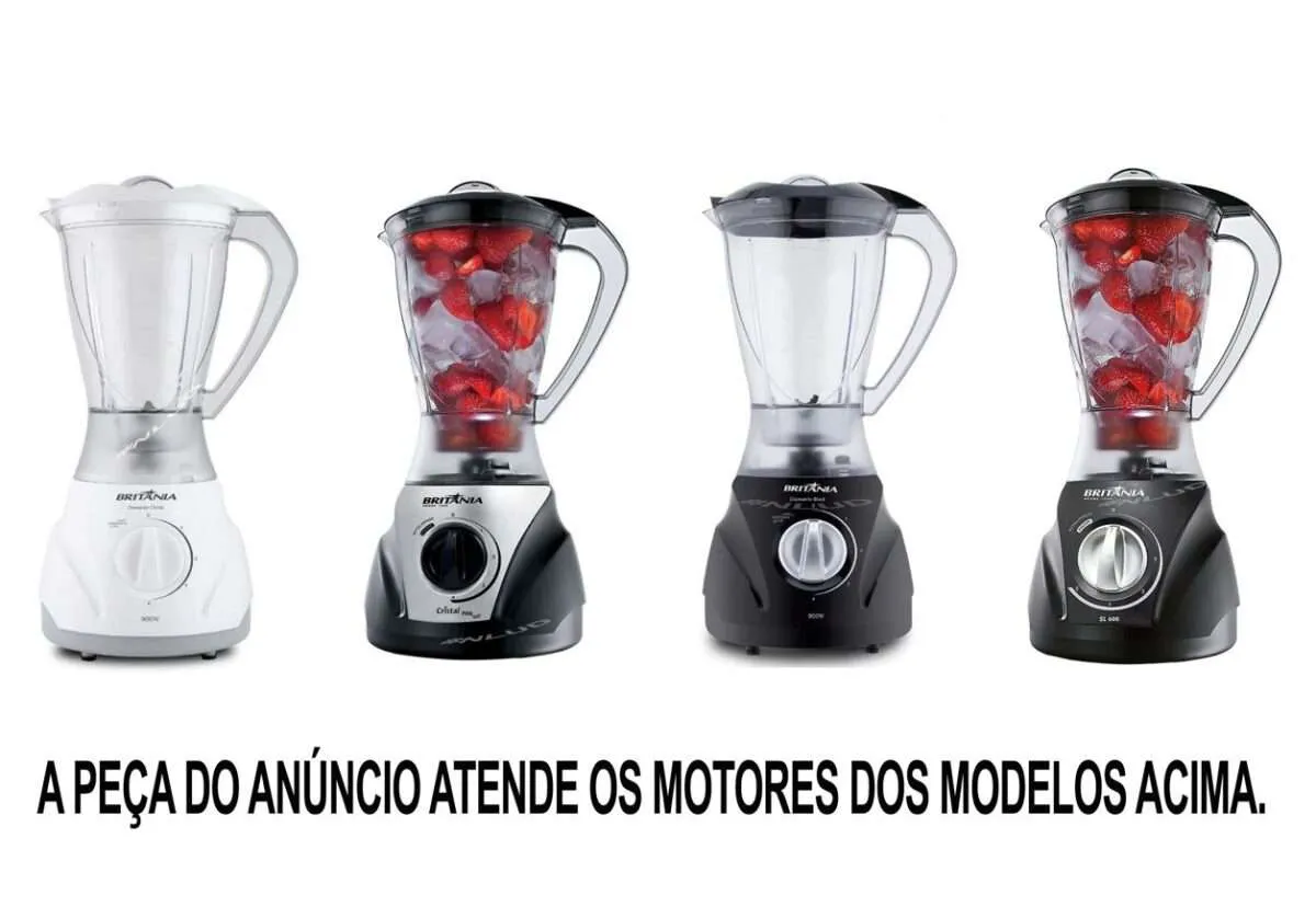 5un. Arraste Motor Liquidificador Britânia Diamante Black Cristal Diamante Black Filter SL 600 - Imagem 4