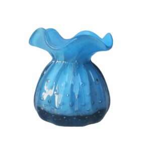 Vaso Decorativo Murano Trouxinha Pequena Azul Bebê