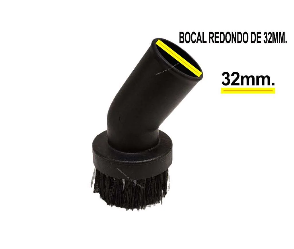 Bocal escova redondo 32mm. comptível aspirador de pó  Electrolux / Universal - Imagem 2