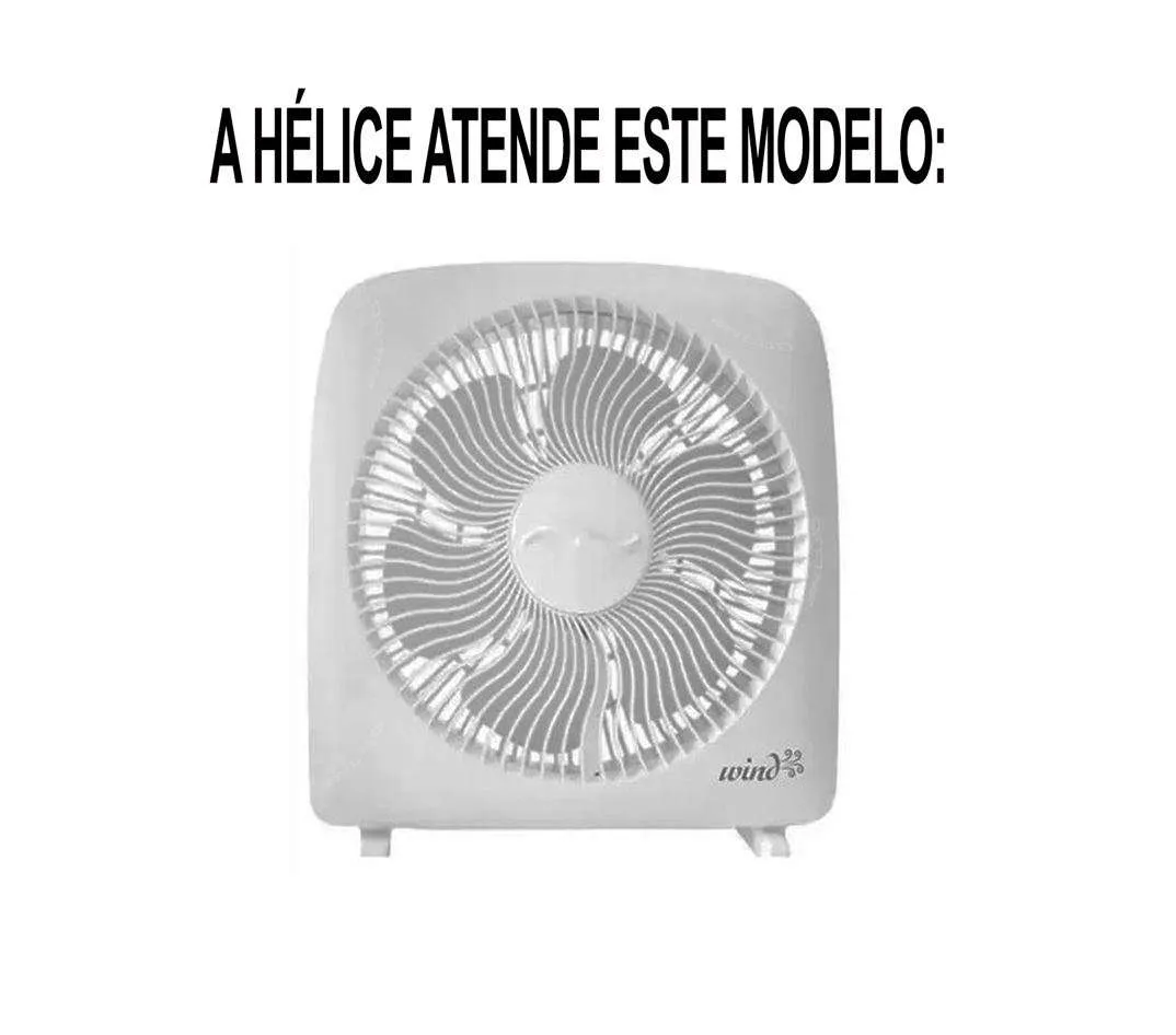 Hélice compatível Circulador Faet Wind - Imagem 3