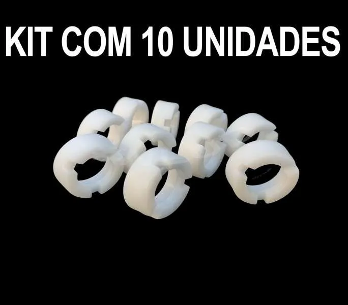 10 un. Suporte plástico aplicável Rolamento 608 Substitui Buchas de Ventilador Arno 40cm. Moderno - Imagem 2