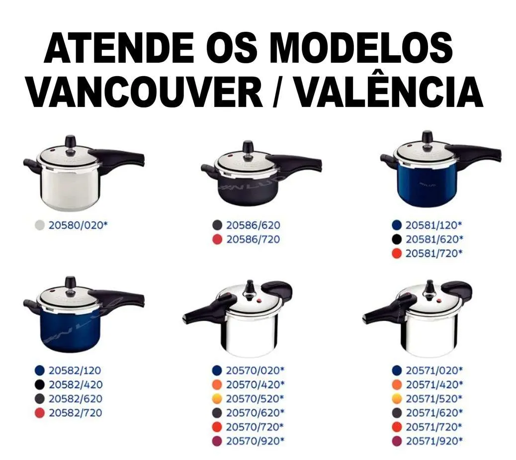 Anel de Vedação em Silicone original Panela de Pressão Tramontina Vancouver e Valência - Imagem 2
