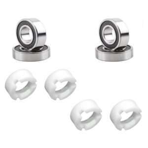 04un. Suporte plástico 04un. Rolamento 608 Substitui Buchas de Ventiladores Arno 40cm. Moderno