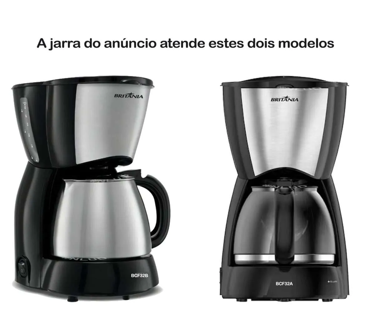 Jarra em Aço Escovado Original Cafeteira Britânia BCF32A / BCF32B - Imagem 2