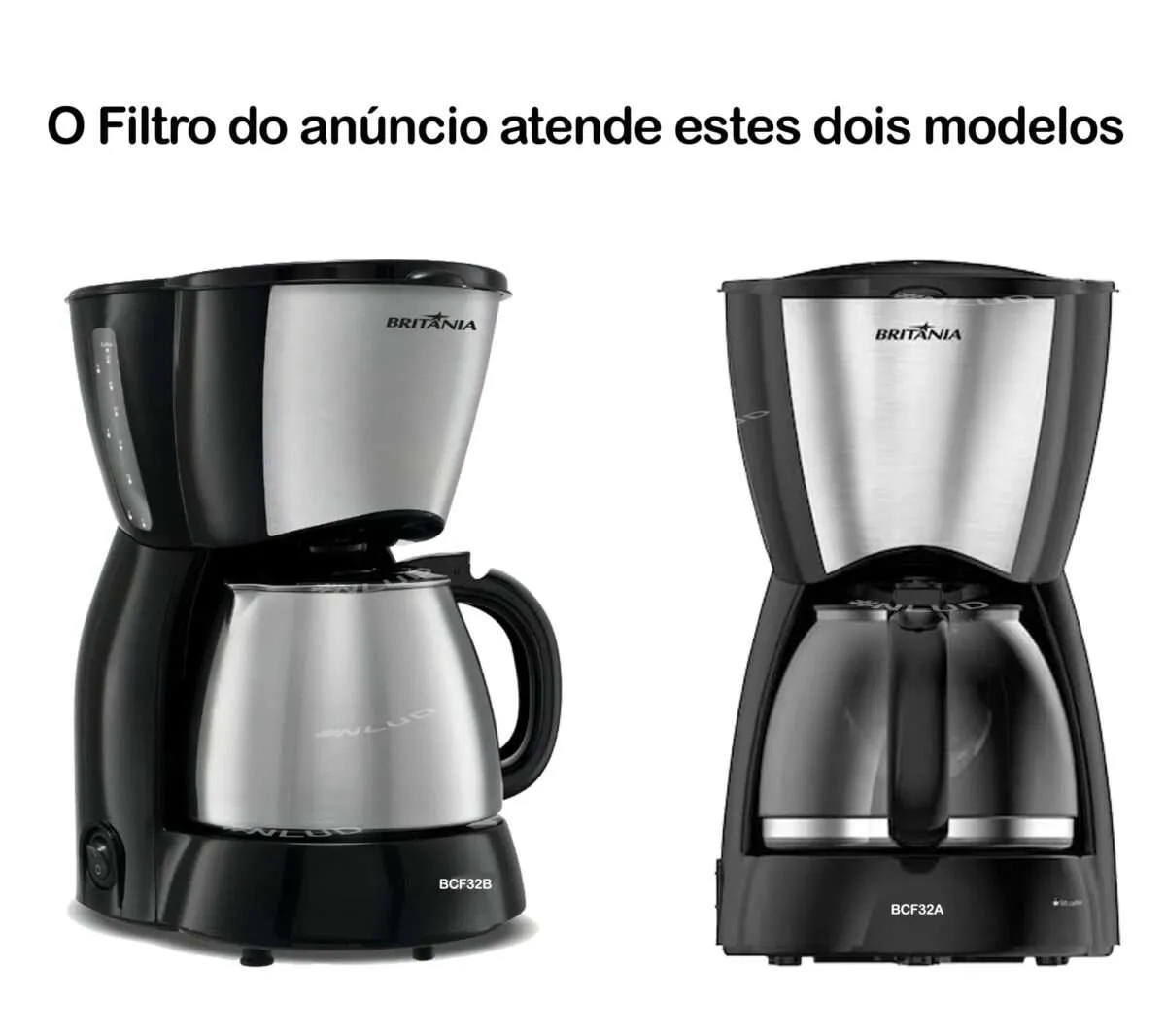 Jarra compatível e Filtro Permanente Cafeteira Britânia BCF32A / BCF32B - Imagem 3