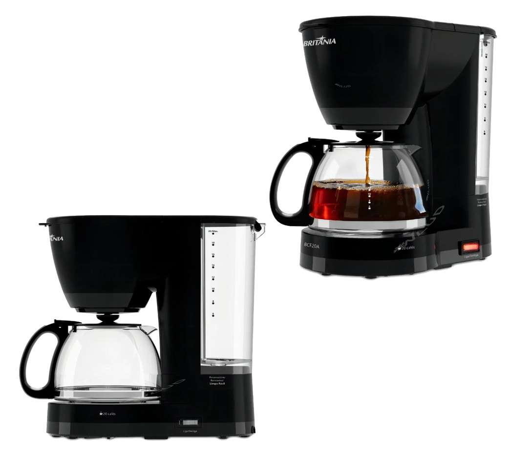 Jarra compatível e Filtro Reutilizável Cafeteira Britânia BCF20A Preta 4 Jarra compatível e Filtro Reutilizável Cafeteira Britânia BCF20A Preta - Imagem 4