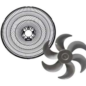 Grade Traseira e Hélice compatível Ventilador Cadence Cinza 40cm. VTR 404 407 409 461 803 861 865 866 869
