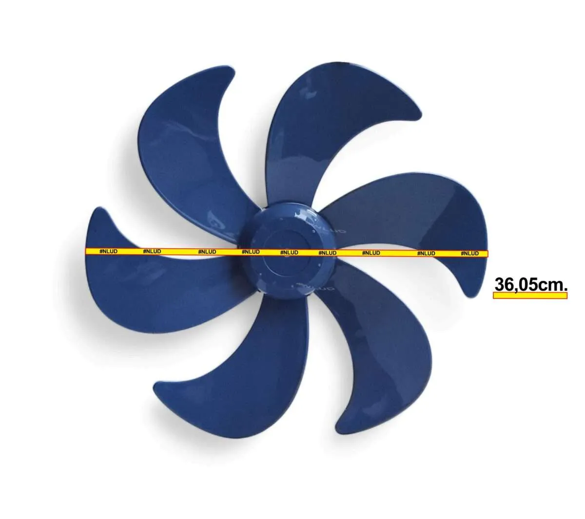 Hélice compatível Ventilador Mondial Nv-45 Nv-75 Nv-06 Vt40 Vt41 Vt42 Vt43 Nvt42 Nv41 Nv61 V71 40cm Azul - Imagem 4