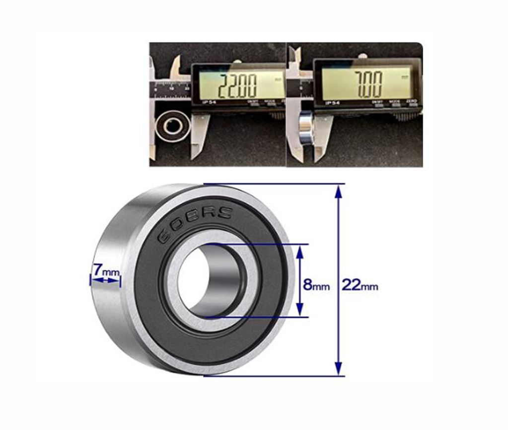 100un Suporte plástico de 29mm. 100un Rolamento 608 Substitui Buchas de Ventiladores 5 100un Suporte plástico de 29mm. 100un Rolamento 608 Substitui Buchas de Ventiladores - Imagem 5