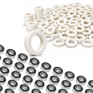 100un Suporte plástico de 30mm. 100un Rolamento 608 Substitui Buchas de Ventiladores