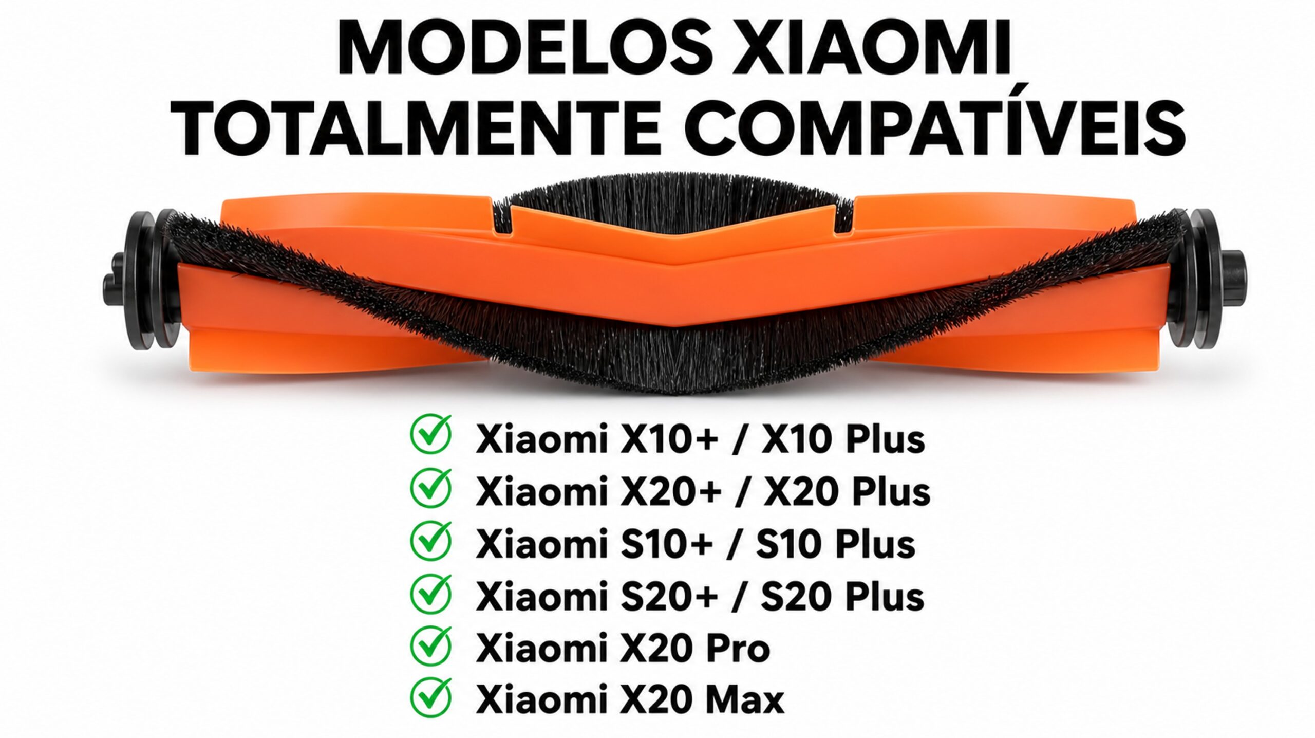 03 UN. Escova Principal Compatível Aspirador Xiaomi S10+ S20+ X10+ X20 Pro 2 03 UN. Escova Principal Compatível Aspirador Xiaomi S10+ S20+ X10+ X20 Pro - Imagem 2